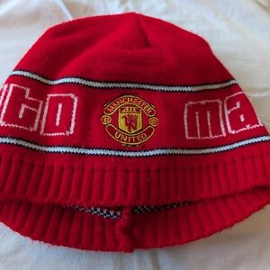 Manchester United Red Knit Hat
